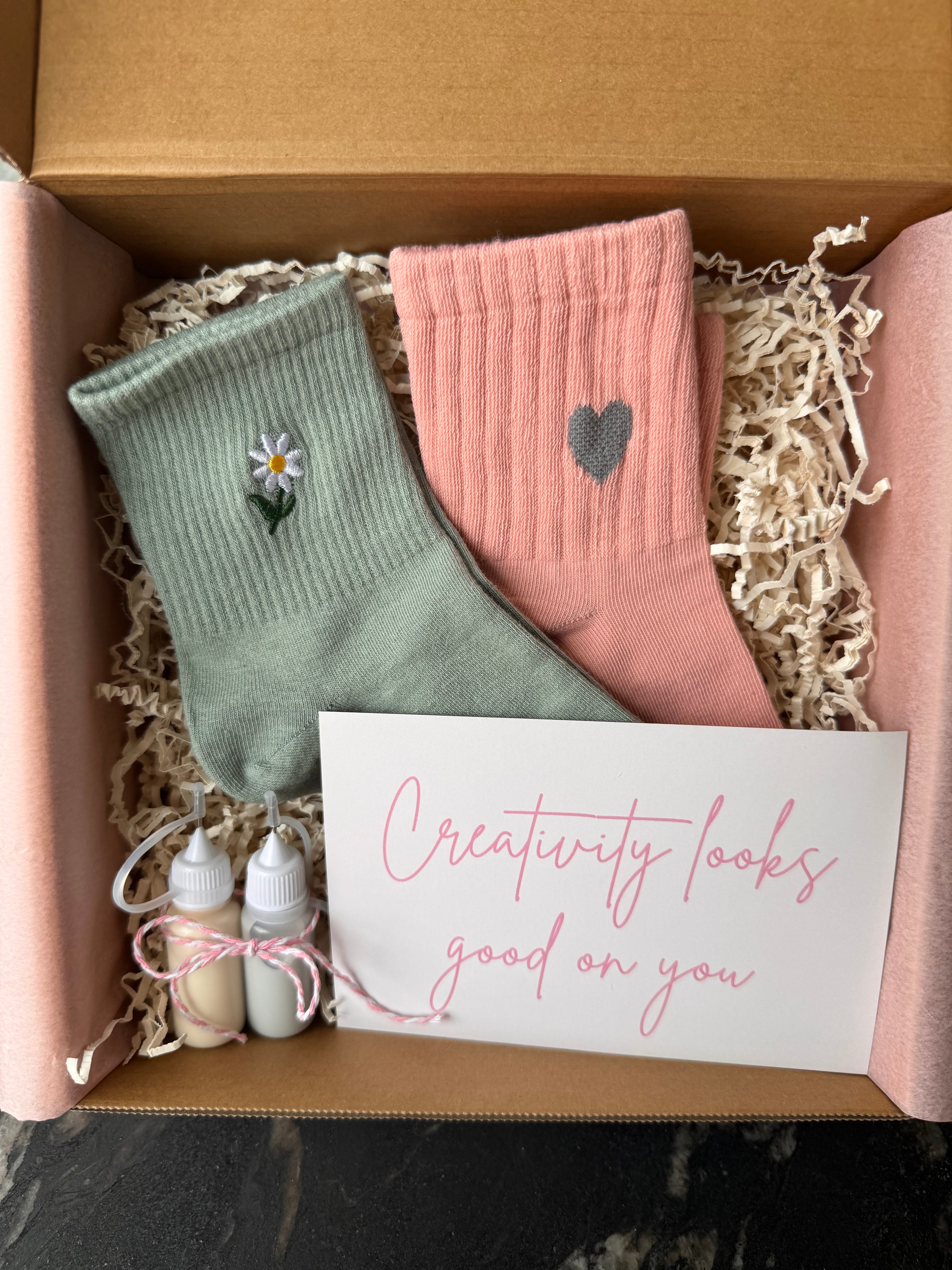 PRE-ORDER: Make-Your-Own Grip Socks Kit (2 pairs)